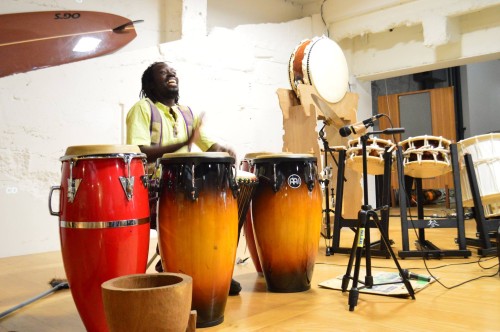Oswald Kouame, percussionist from Cote d'Ivoire