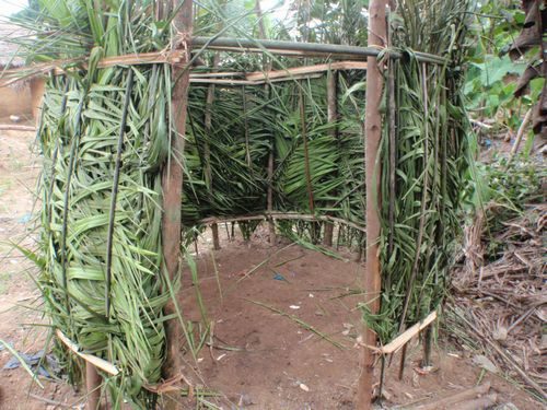 Bathroom in a diamond mining community