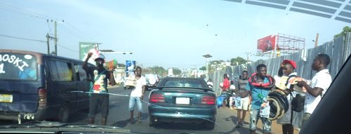 Street selling in Monrovia