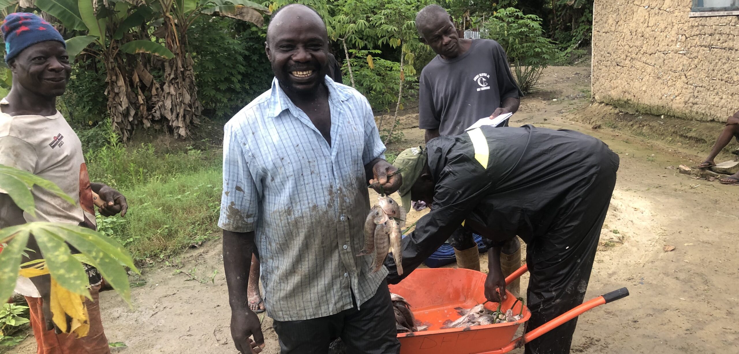 WECMACOS mebers are happy to harvest fish